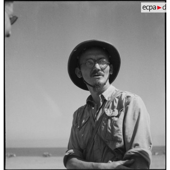 Portrait en buste d'un instructeur artilleur ou élève aspirant de l'école de Cherchell.