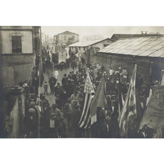 Salonique. Défilé du congrès sioniste. [légende d'origine]