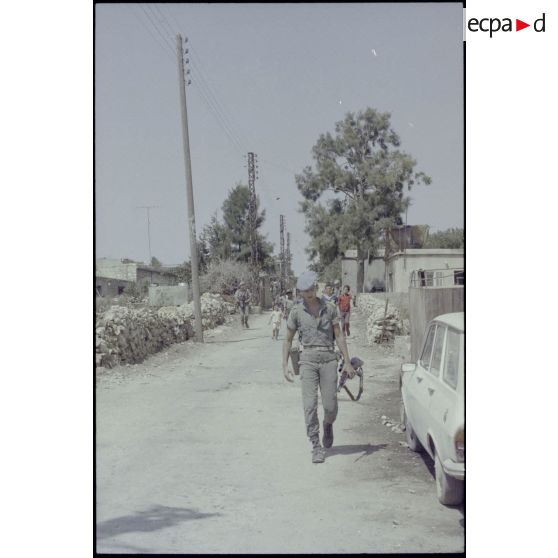 Patrouille du 8e RPIMa au Sud Liban.