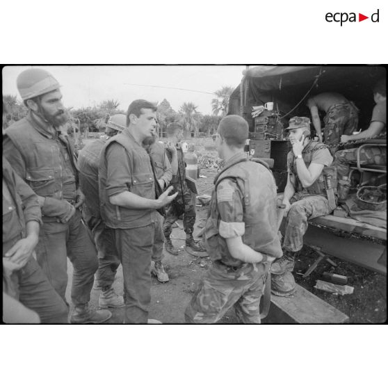 Marines américains et l'aide de l'UIISC, Beyrouth.