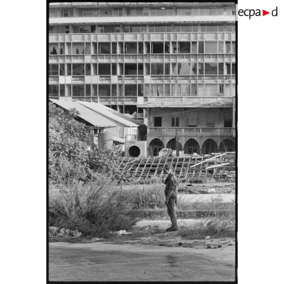 Patrouille Place des Martyrs, Beyrouth.