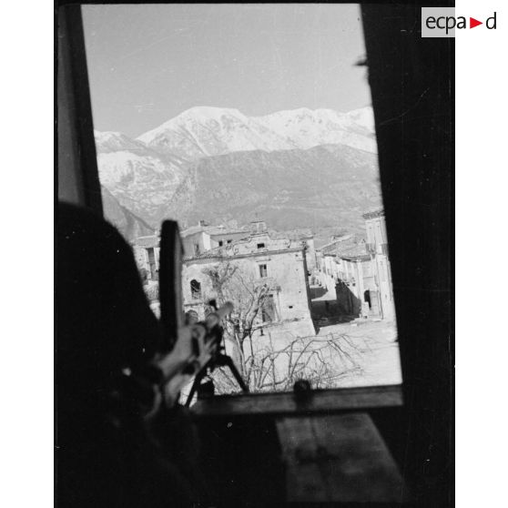 Aperçu du paysage vu par la fenêtre.