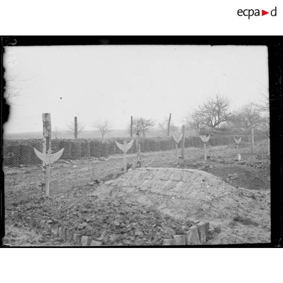 Les Loges (Somme). Cimetière musulman. [légende d'origine]