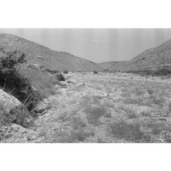 Paysage désertique libyen.