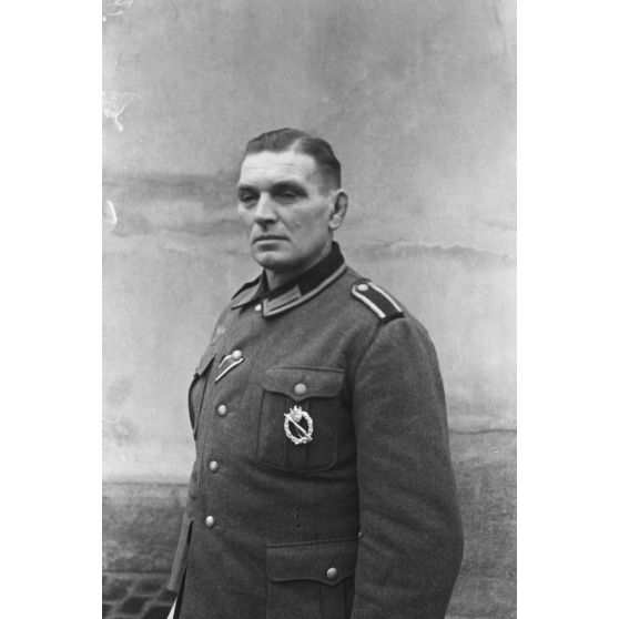 Portait d'un sous-officier d'une unité d'infanterie allemande.