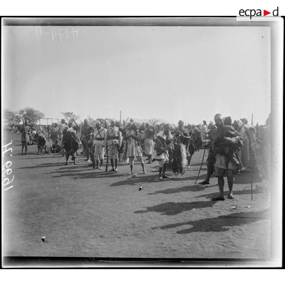 N'Gaoundéré. La cour du poste.<br> [légende d'origine]