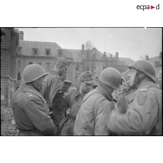 Reddition des soldats allemands de la 462 Volksgrenadier divisionà Metz.