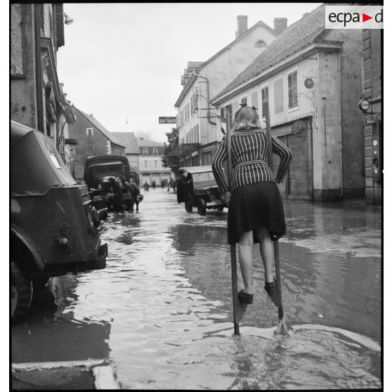 Inondation dans la commune d'Audincourt.