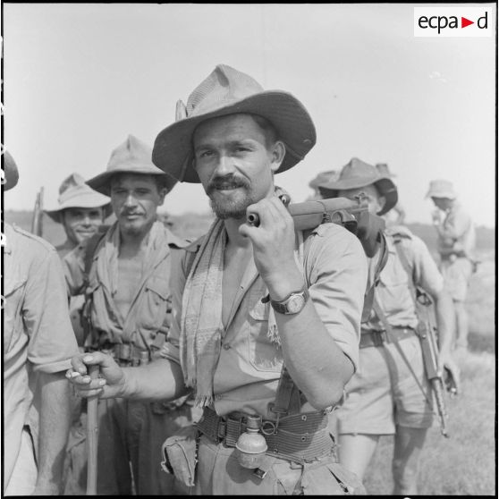 Le légionnaire Lemke, du 2/5e REI (2e bataillon du 5e régiment étranger d'infanterie), lors de l'opération Brochet.