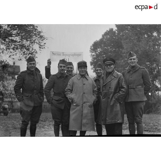 La section topographique de la Division d'Infanterie à Remilly [Moselle] le 26 octobre 1939. [légende d'origine]