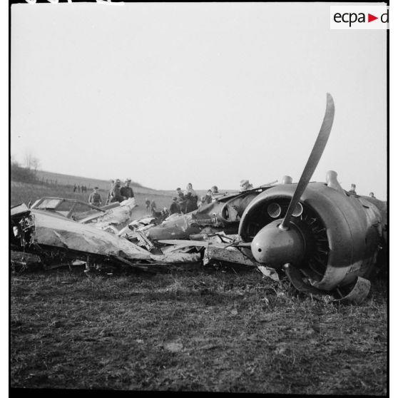 Plan général d'un des deux moteurs de l'épave de Dornier Do-17.