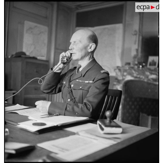 Portrait du général d'armée Huntziger, commandant la 2e armée.