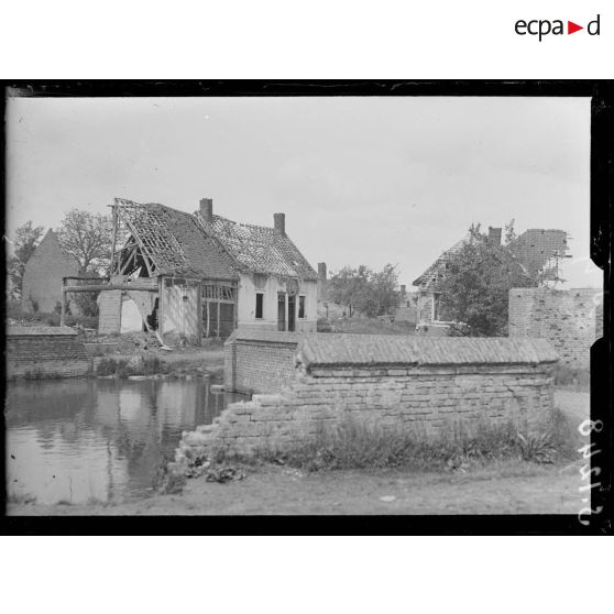 Bouchoir (Somme). Un coin du village. [légende d'origine]