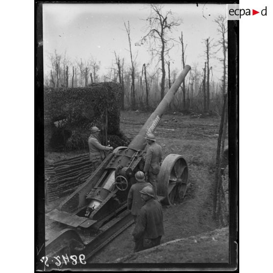 Bois de Méréaucourt (Somme). Pièce de marine de 138,6. [légende d'origine]