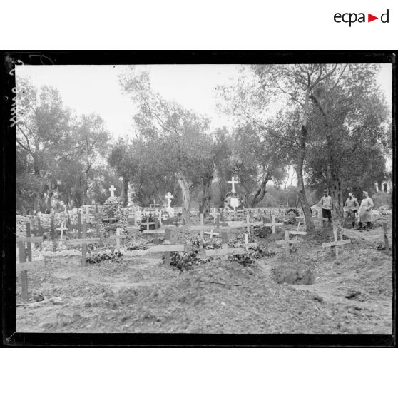 Courfou. Cimetière français de l'hôpital de l'Achilleion. [légende d'origine]