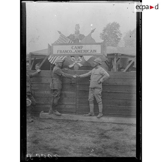 Jouaignes (Aisne). Camp américain n° 8. Camp américain. [légende d'origine]