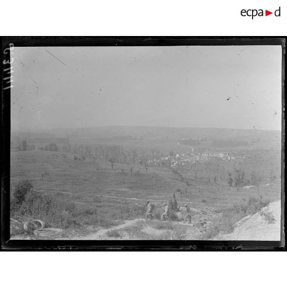 Région de Vauclerc et la Vallée Foulon (Aisne). Panorama pris de la Vallée Foulon. [légende d'origine]