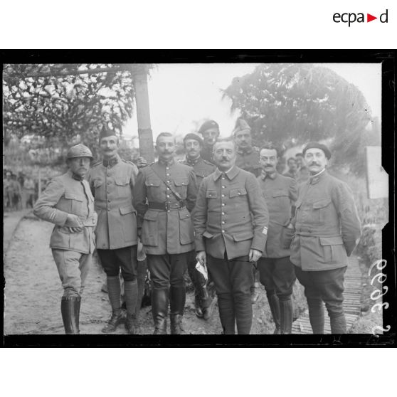 Vailly (Aisne). Le général Brissau-Desmaillet commandant la 66e division. [légende d'origine]