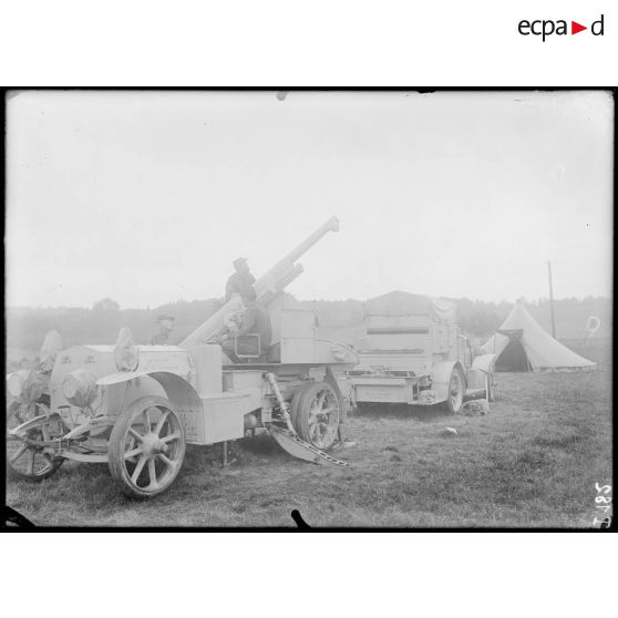 Bouffémont-Fayelles. L'auto-canon. [légende d'origine]