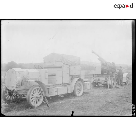 Bouffémont-Fayelles. L'auto-caisson. [légende d'origine]