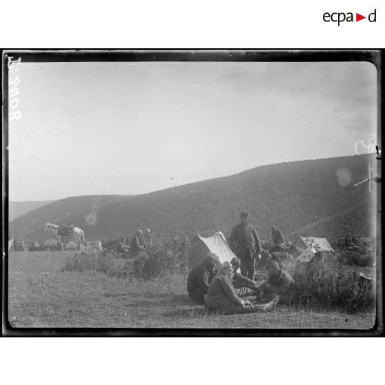 Drevens. Campement grec. [légende d'origine]