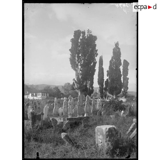 Véria. Vue du cimetière turc. [légende d'origine]