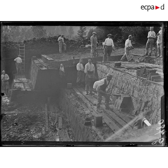 Martinprey, carrière de tourbes. [légende d'origine]