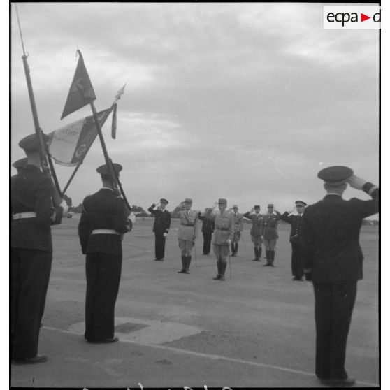 Arrivée du général d'armée Charles Huntziger à Rabat.