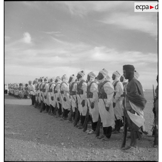 Cérémonie militaire à Tindouf (Algérie).