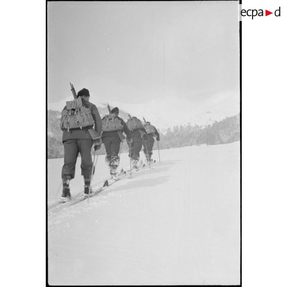 Mission de reconnaissance au centre d'entraînement en montagne du Lioran.