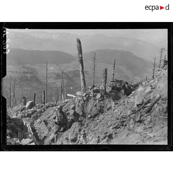 Lingekopf, les pentes du Linge. [légende d'origine]