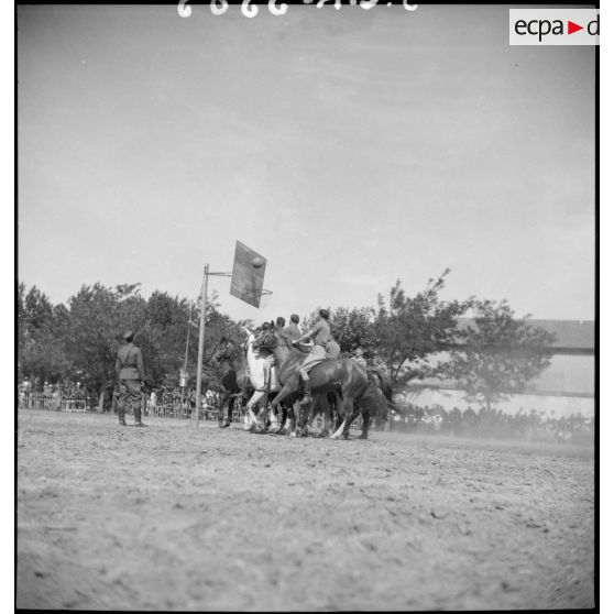 Match de horse-ball au 12e RC.