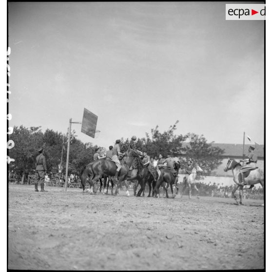 Match de horse-ball au 12e RC.