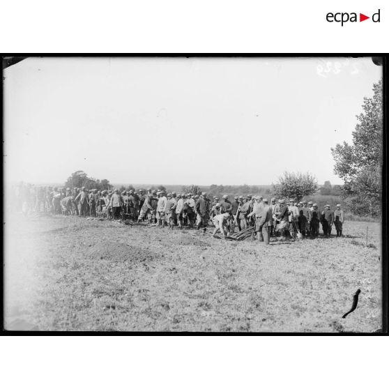 Mortefontaine (Aisne). Distribution des outils sur le terrain. [légende d'origine]