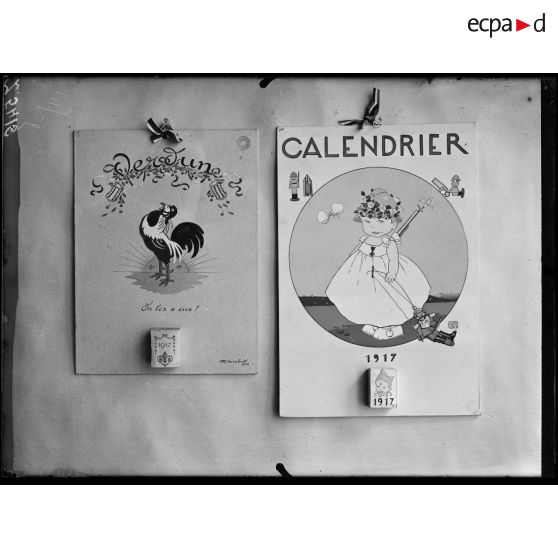 Paris. Musée Leblanc. Calendriers français. [légende d'origine]