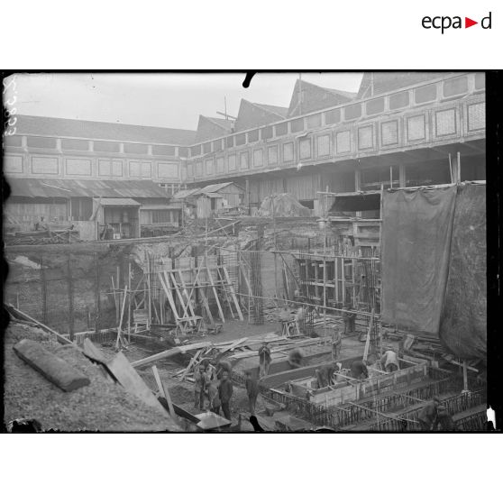 Billancourt (Seine). Usine Salmson. Agrandissement des ateliers. [légende d'origine]