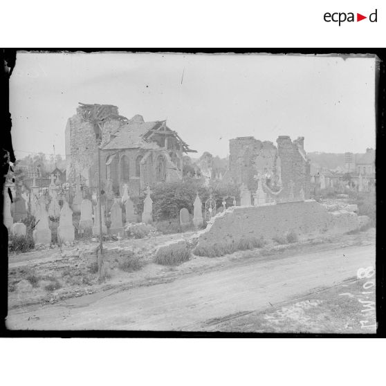 Achicourt, Pas-de-Calais, l'église. [légende d'origine]