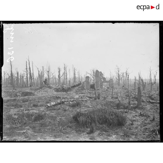 Gommécourt, Pas-de-Calais, ruines. [légende d'origine]