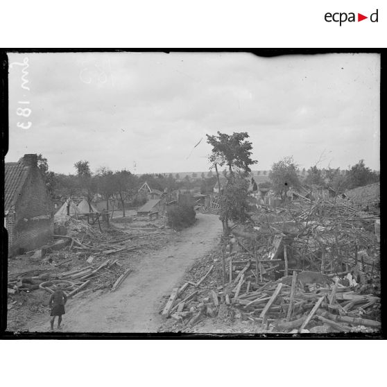 Ablainzevelle, Pas de Calais, ruines. [légende d'origine]