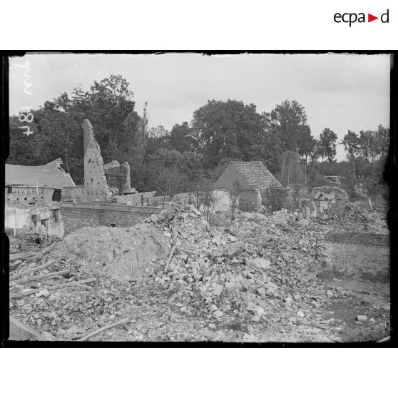 Ablainzevelle, Pas de Calais, ruines. [légende d'origine]