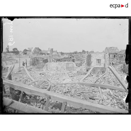 Hamelincourt, Pas de Calais, ruines. [légende d'origine]