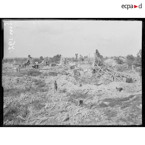 Hamelincourt, Pas de Calais, ruines. [légende d'origine]