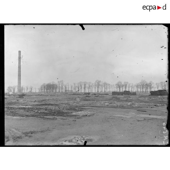 Douai, Nord. Usine Arbel. Les vestiges d'importants bâtiments. [légende d'origine]