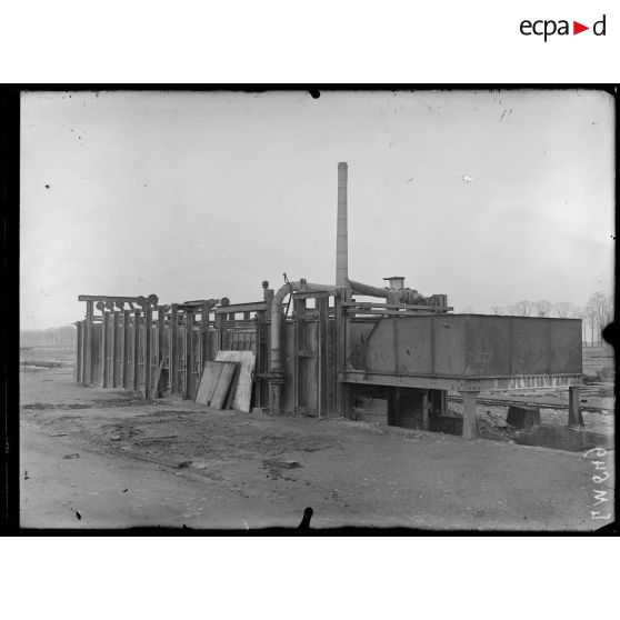 Douai, Nord. Usine Arbel. Une chaufferie. [légende d'origine]