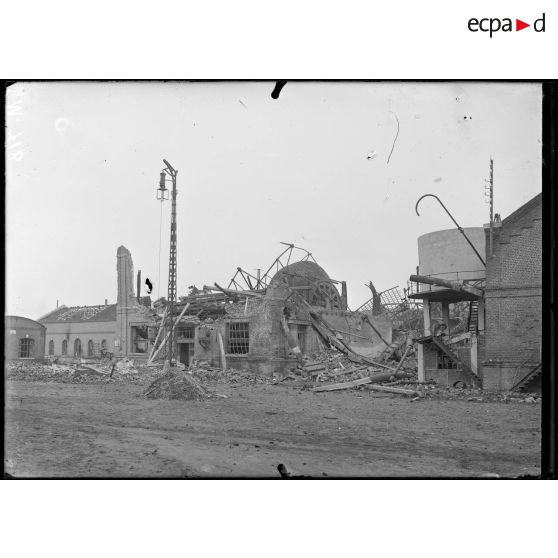 Aniche, Nord. Fosse Sainte-Marie. Machine d'extraction n°2, façade sud. [légende d'origine]