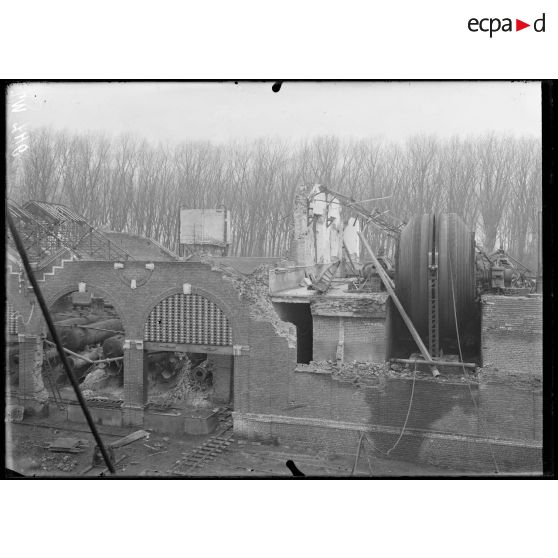 Aniche, Nord. Fosse Lemay, machine d'extraction. [légende d'origine]