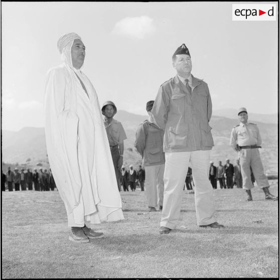 Discours du colonel commandant le 57e RI (régiment d'infanterie) traduit par le bachaga de Tedert-Amokran.