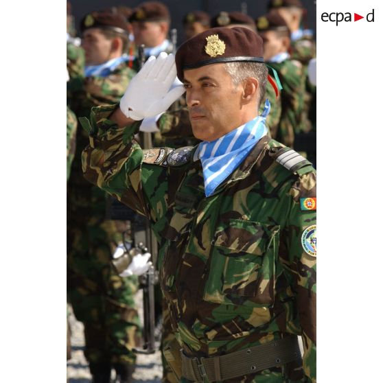 Portrait du nouveau commandant de bataillon portugais.