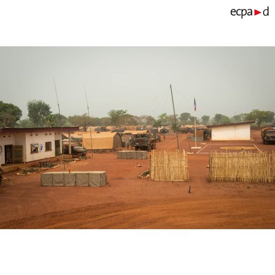 Place d'armes de la POD (plateforme opérationnelle défense) de Bambari.