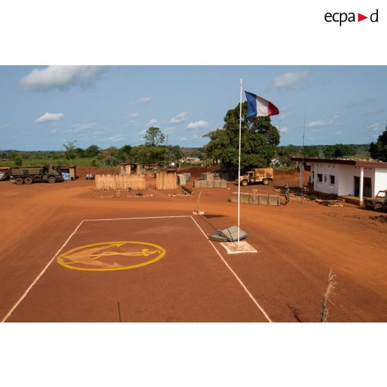 Place d'armes de la POD (plateforme opérationnelle défense) de Bambari.